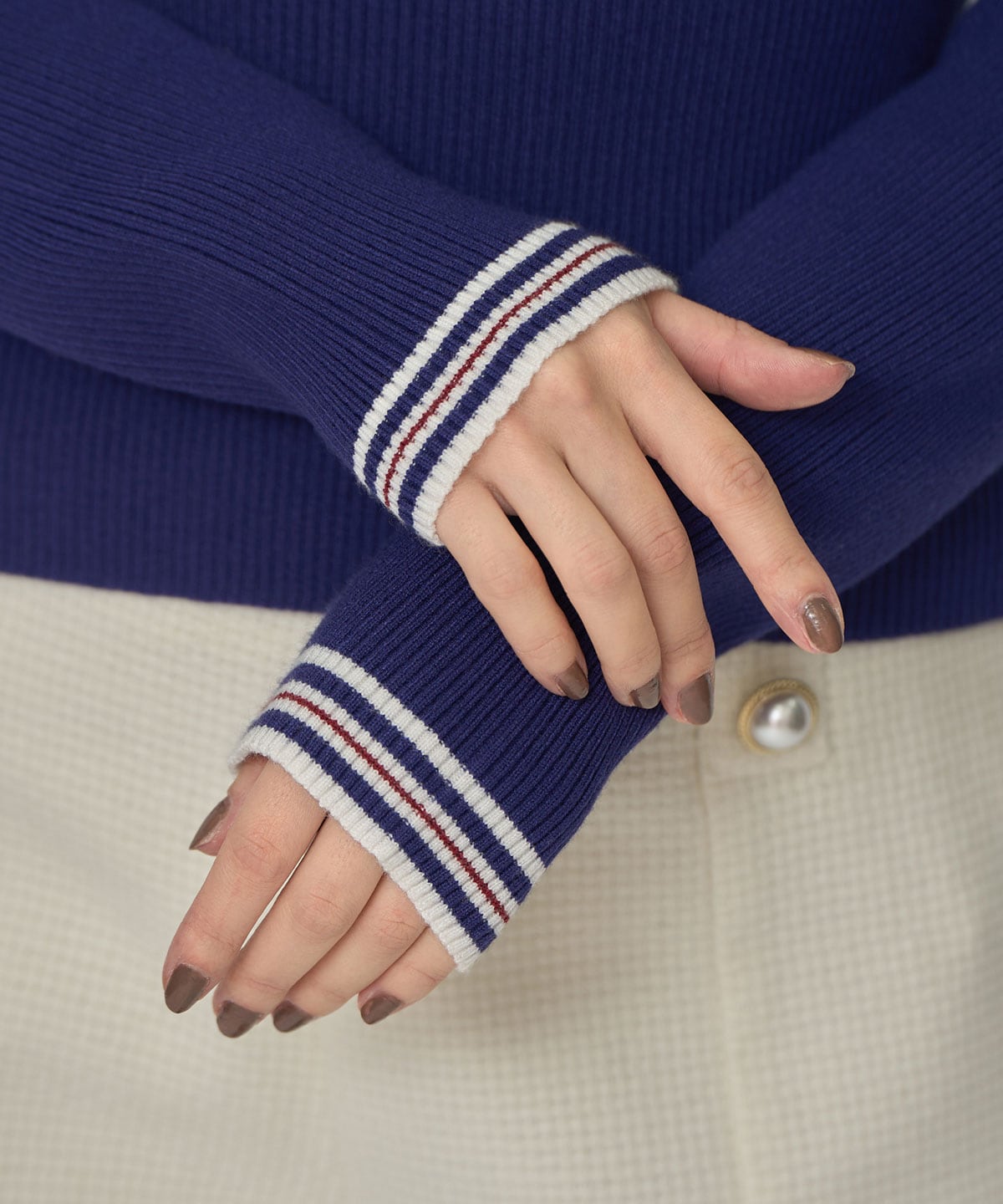 ［FILA×REDYAZEL］ラインタートルニットプルオーバー