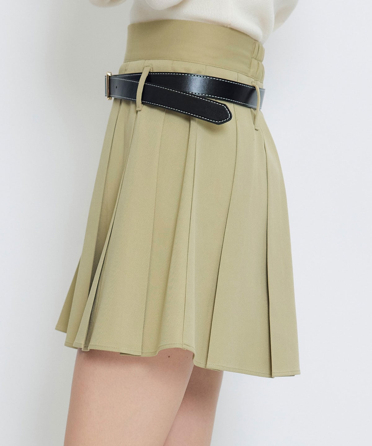 ローベルトインナーパンツプリーツミニスカート