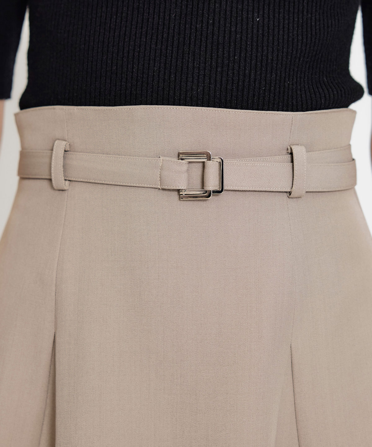 【セットアップ可能】ベルトチューリップミニスカート