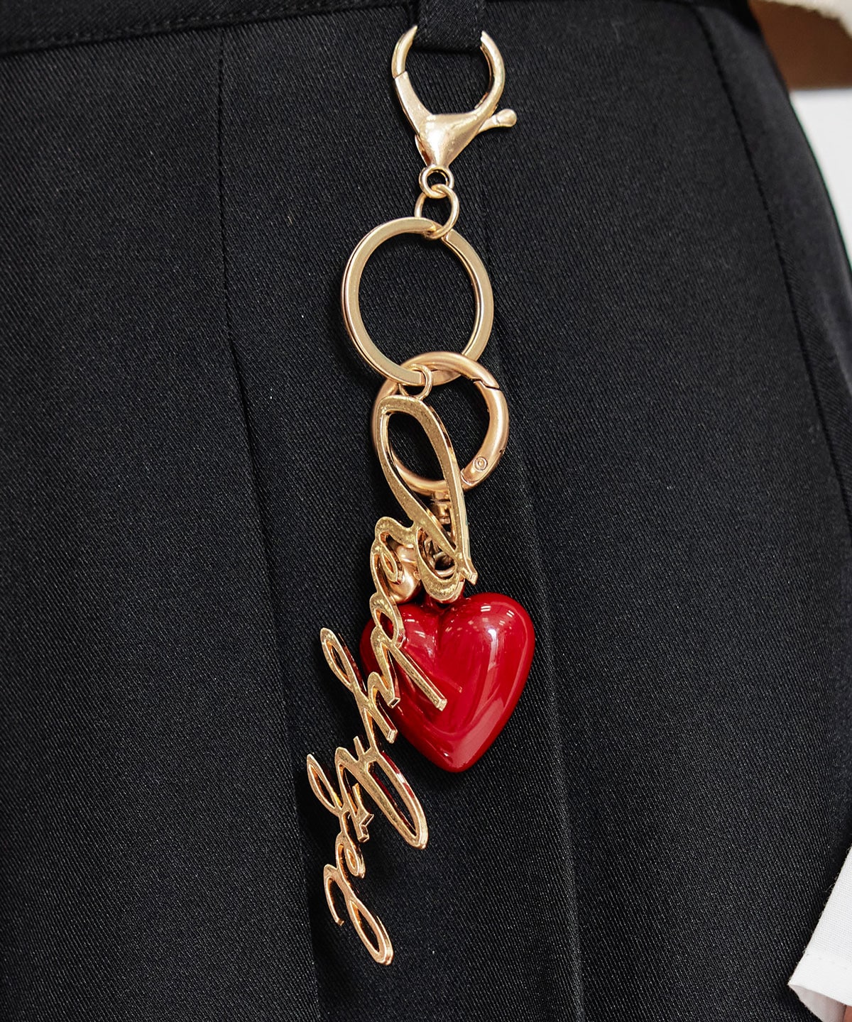 REDYAZEL×ハートチャームプリーツミニスカート