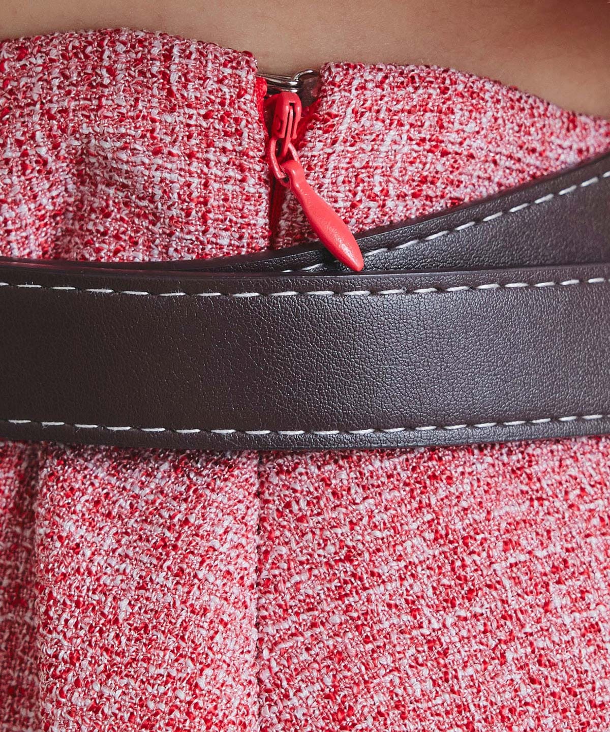 サマーツイードベスト×ロングフレアスカート