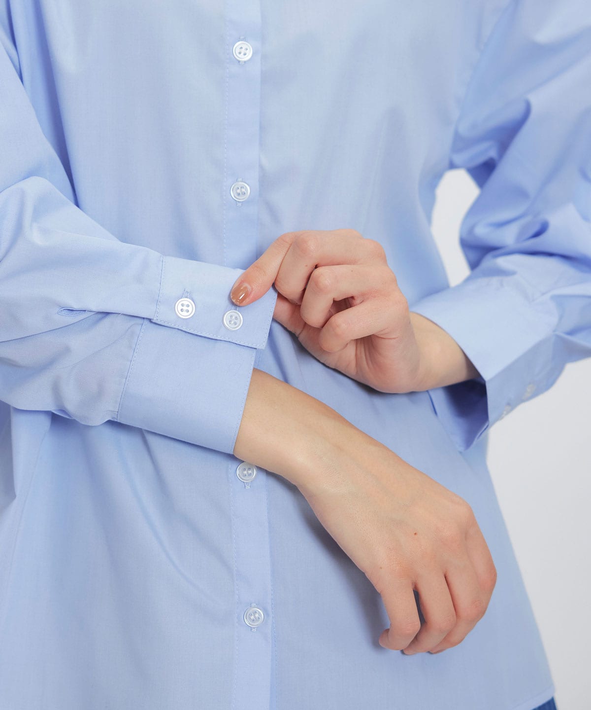 カレッジライクラインベスト×シャツブラウス