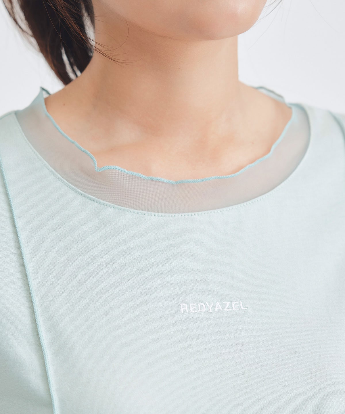 シアーレイヤードコンパクトロゴTシャツ