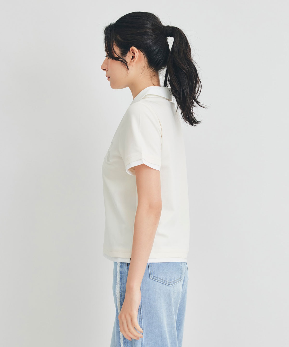 RポロレイヤードTシャツ