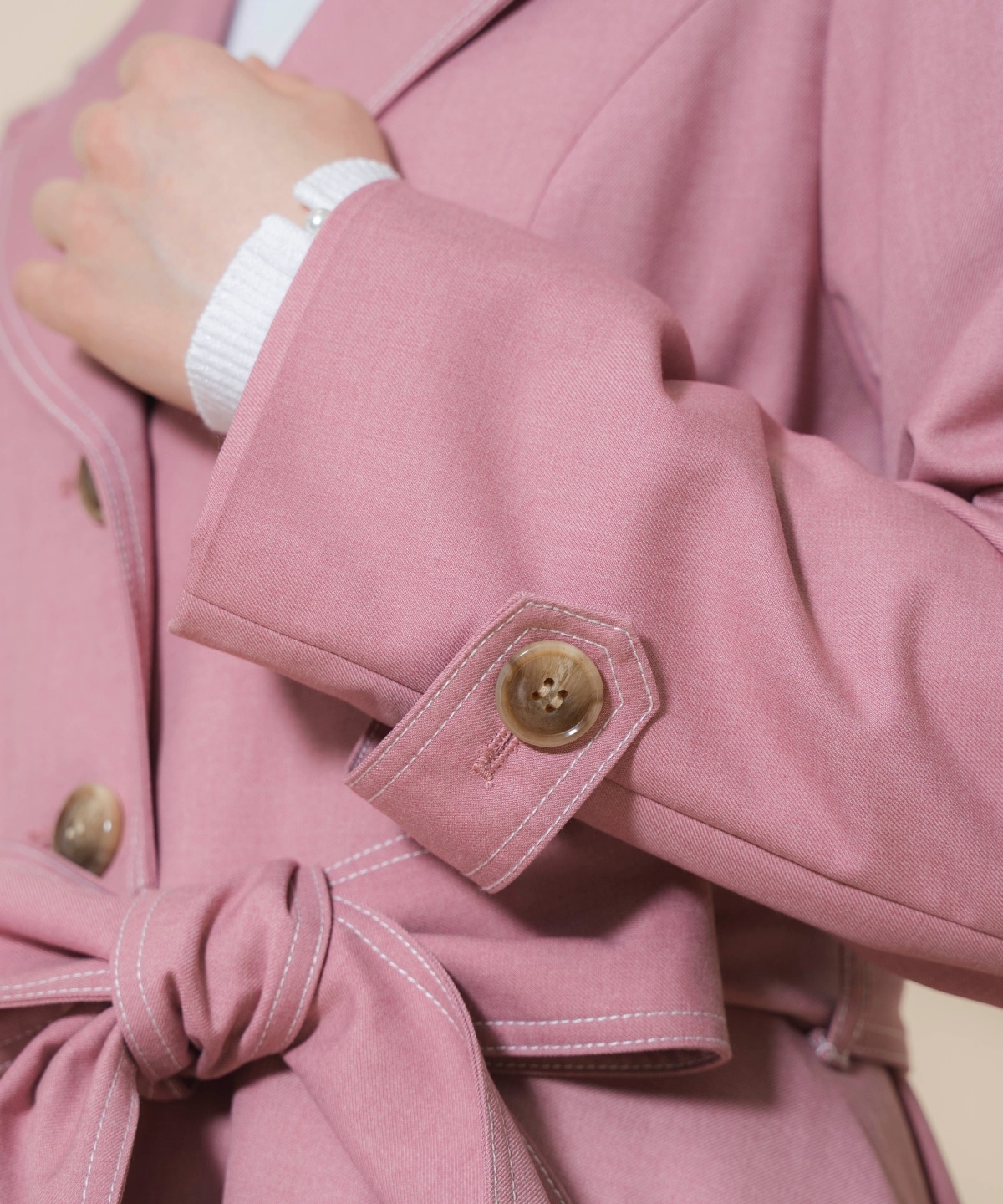 シングルトレンチドレスコート