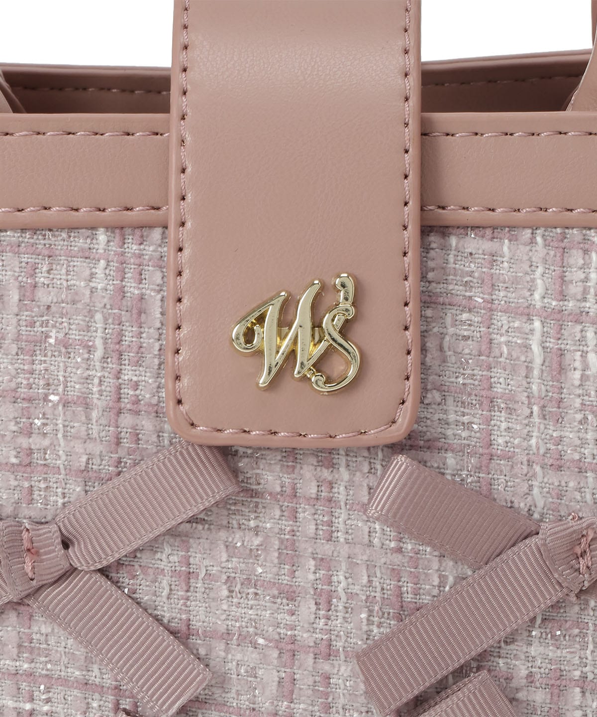 2wayツイードリボンバッグ