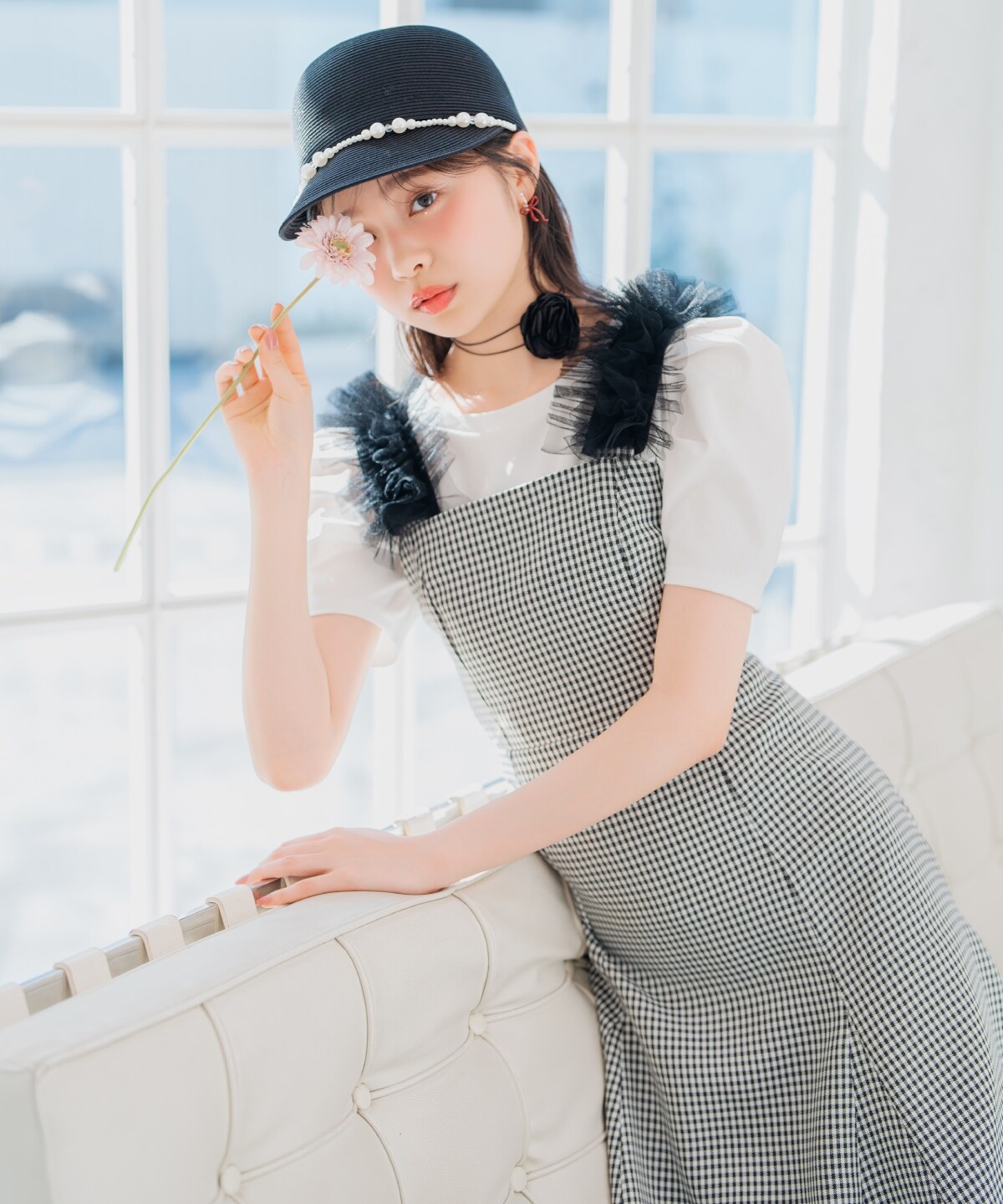 チュールフリルマーメイドジャンスカ