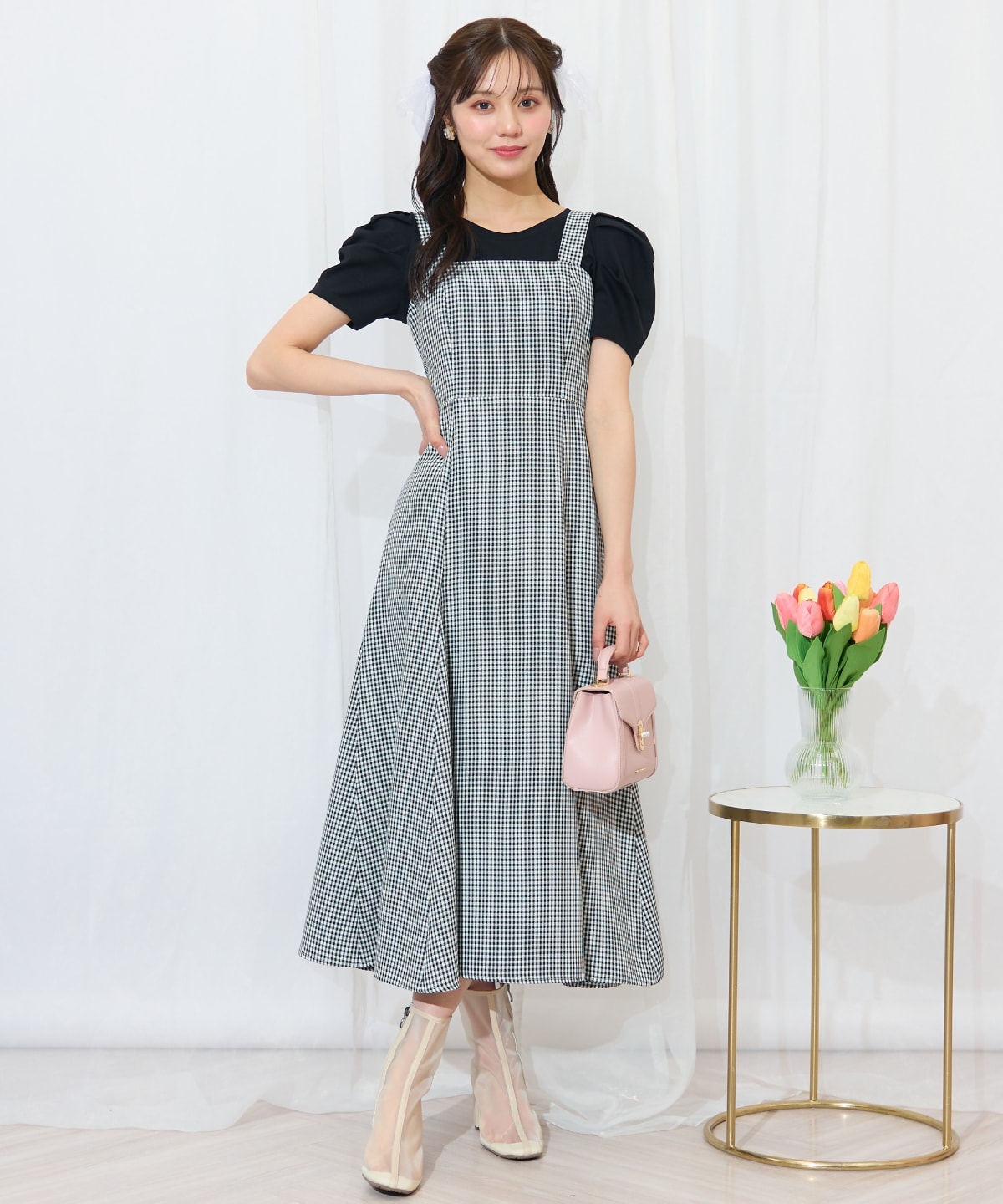 チュールフリルマーメイドジャンスカ