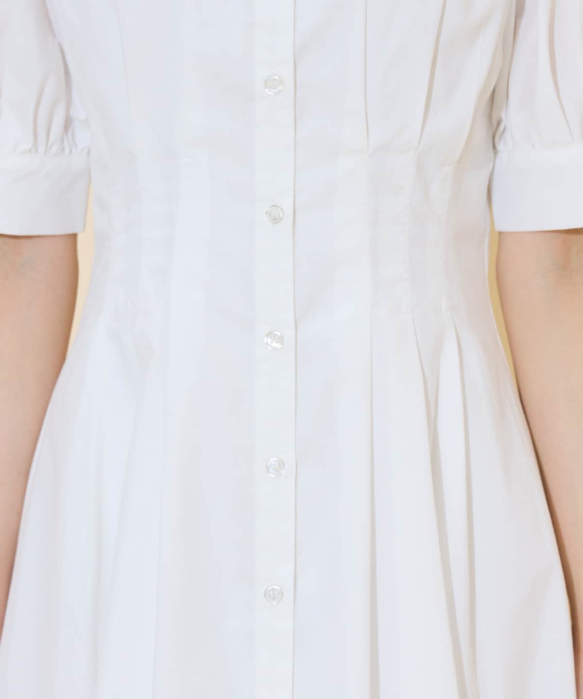 ビスチェレイヤードタックシャツワンピース