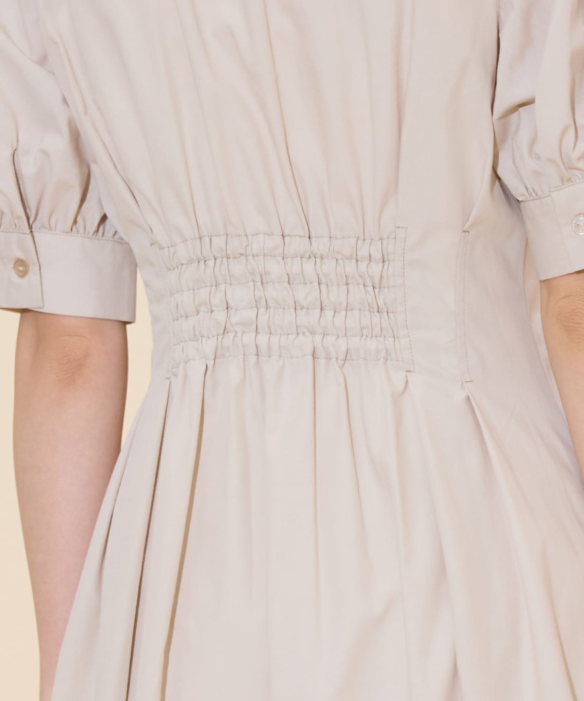 ビスチェレイヤードタックシャツワンピース