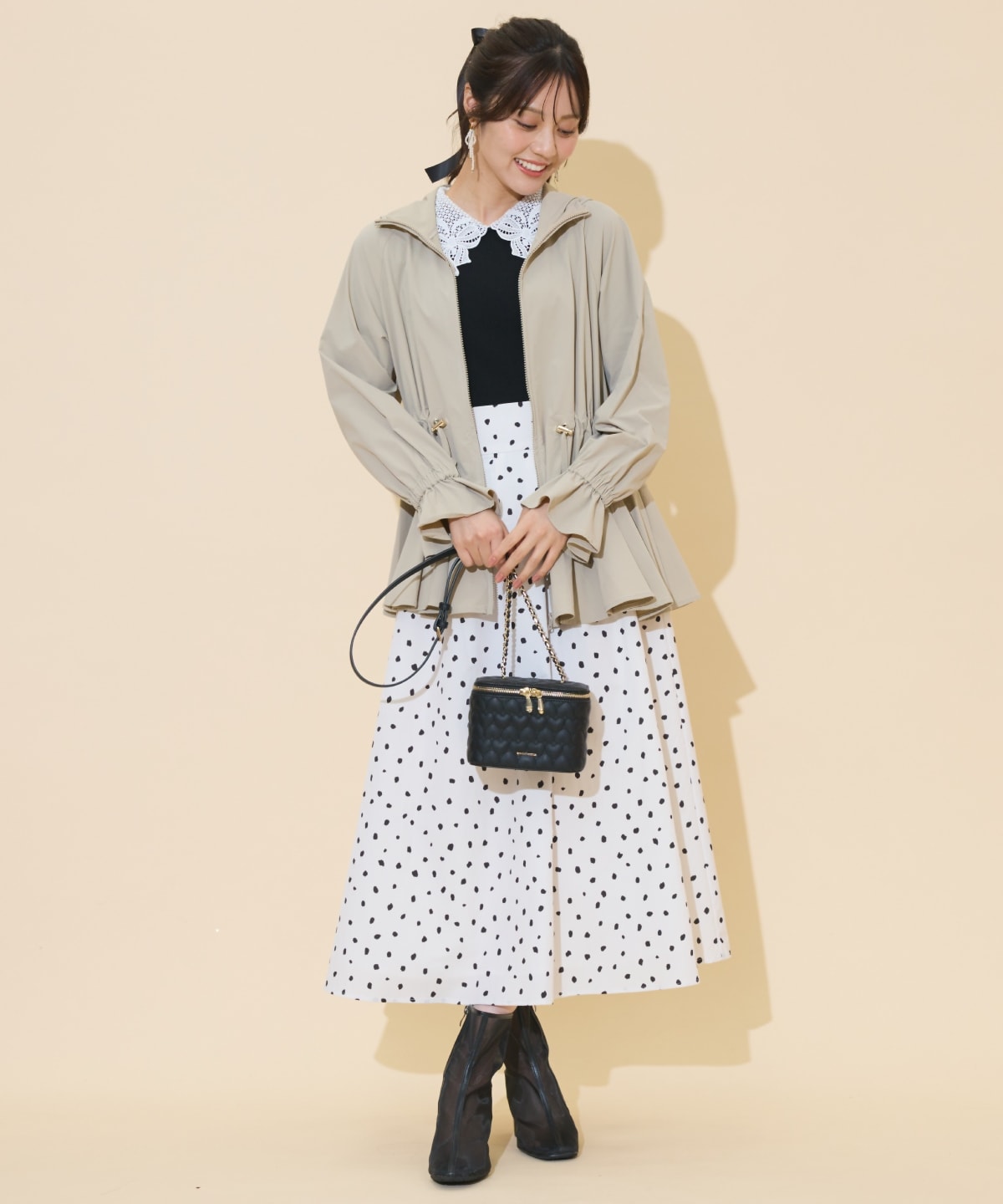 UVカットペプラムブルゾン