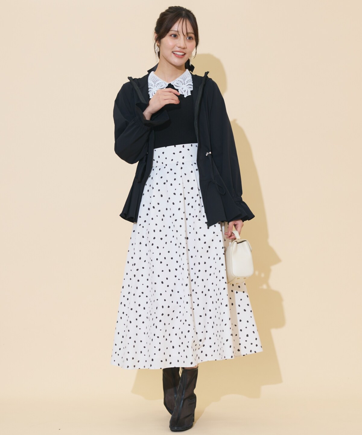 UVカットペプラムブルゾン