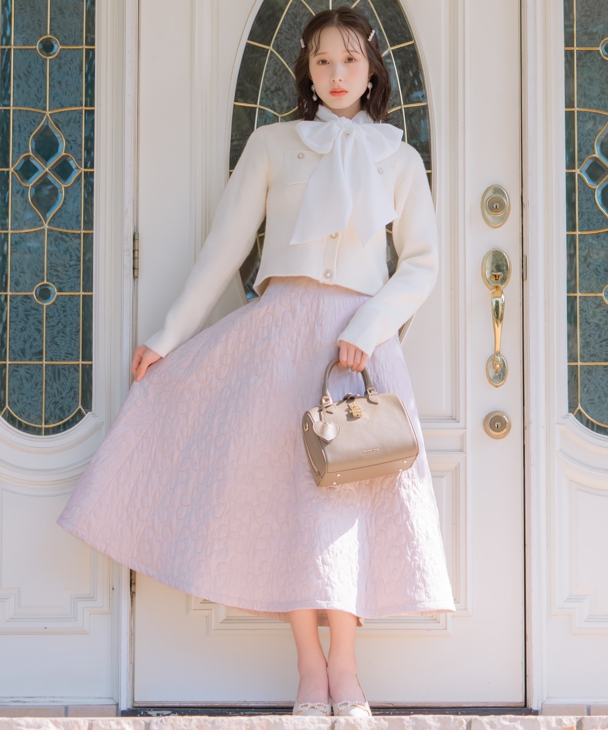 【再入荷予約受付中】モヘアライクニットジャケット