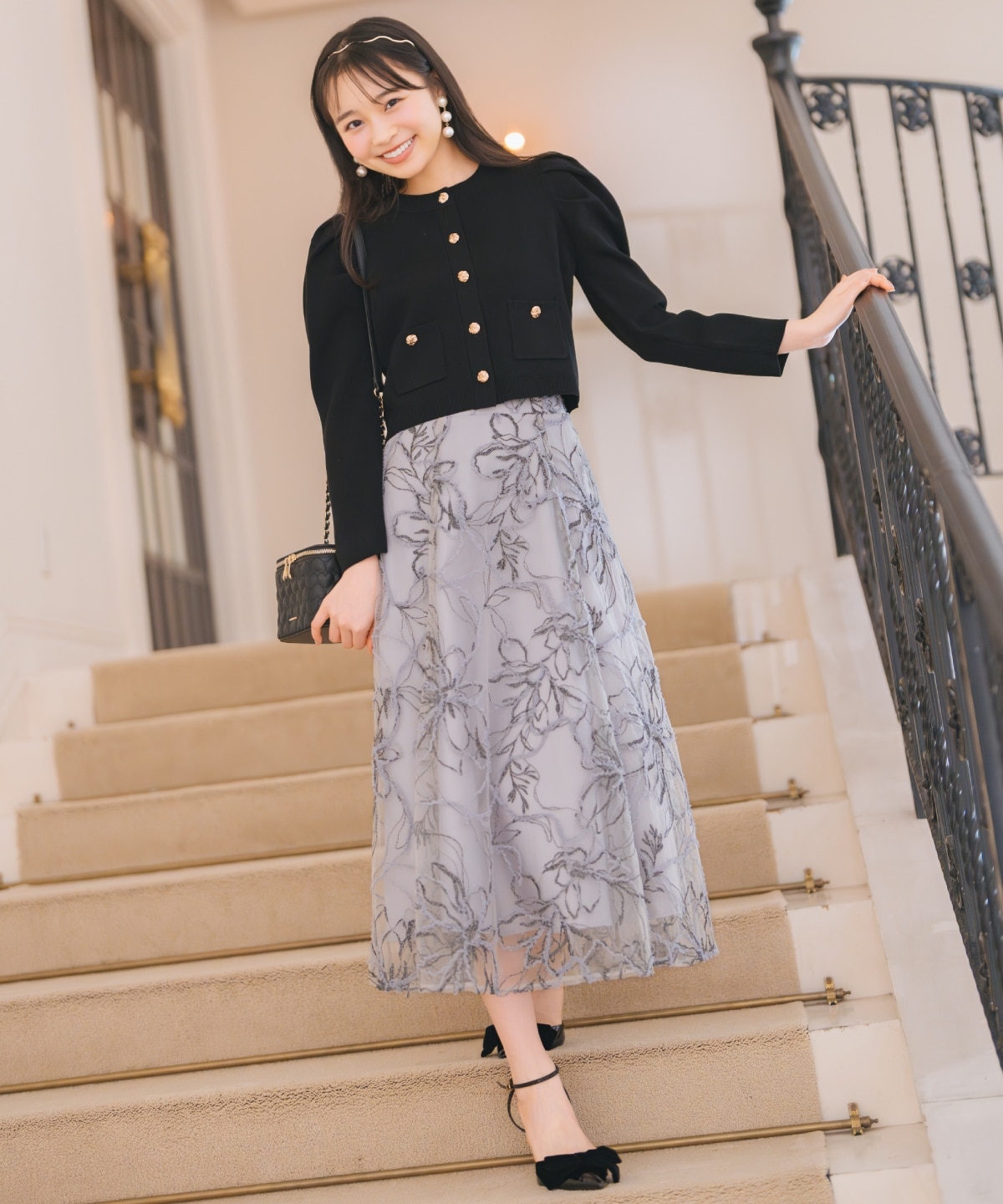 タックスリーブニットカーディガン