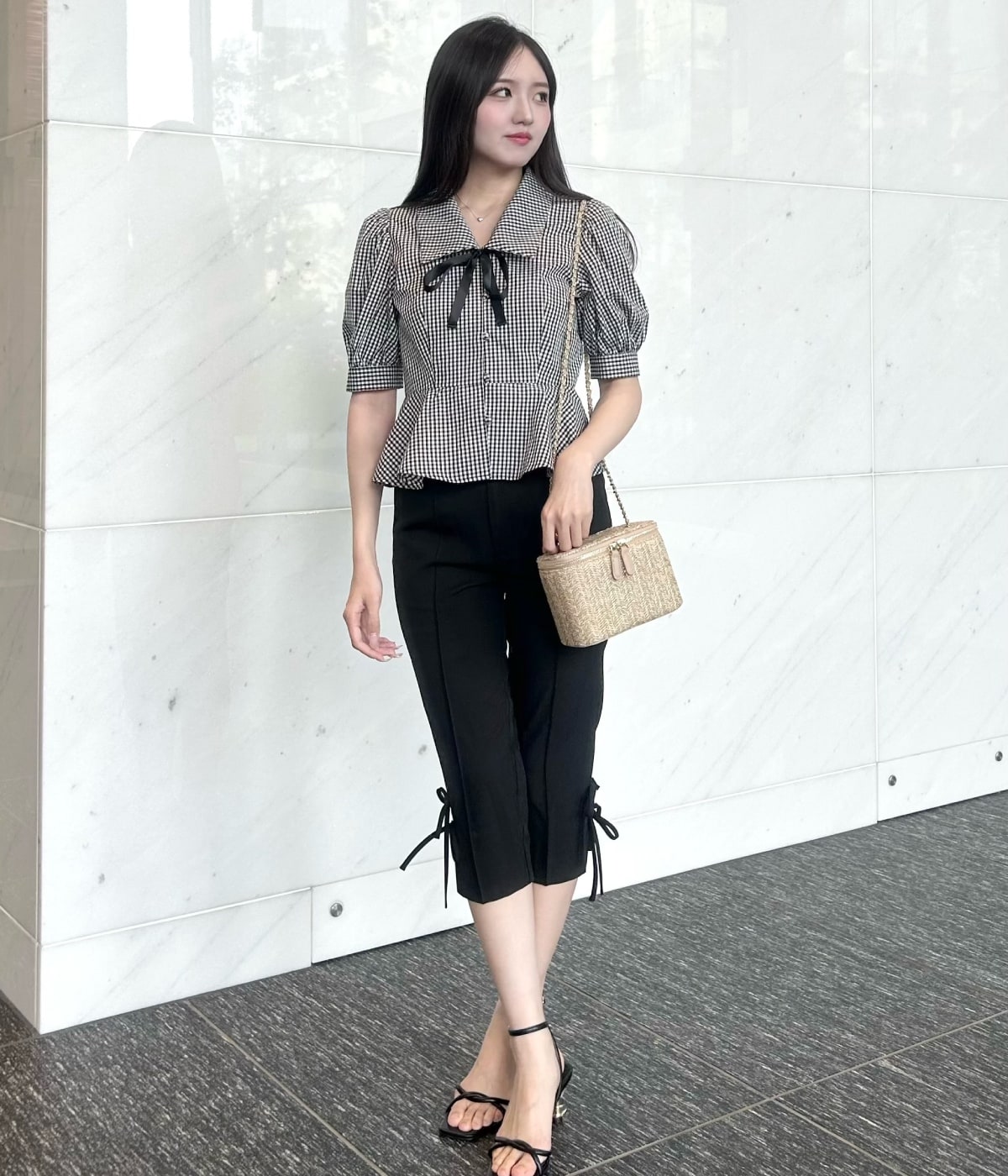 【新色追加】パフスリーブペプラムブラウス