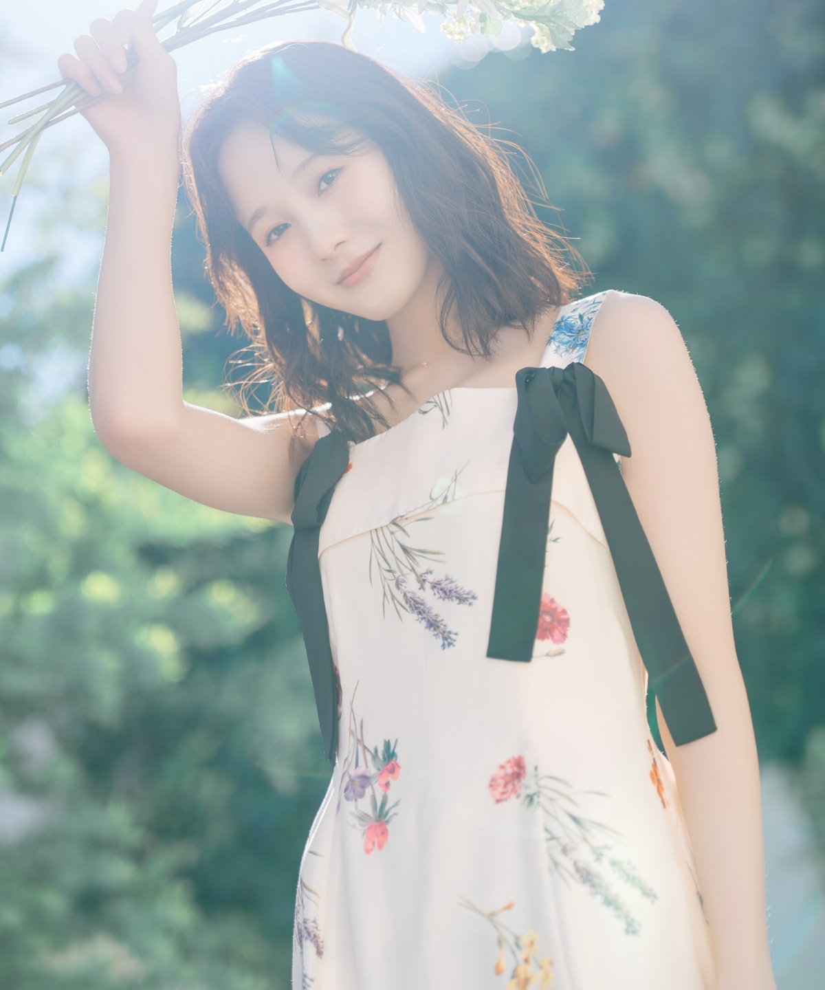 【3/12(thu)10時発売】ボタニカルフラワーシアータックワンピース