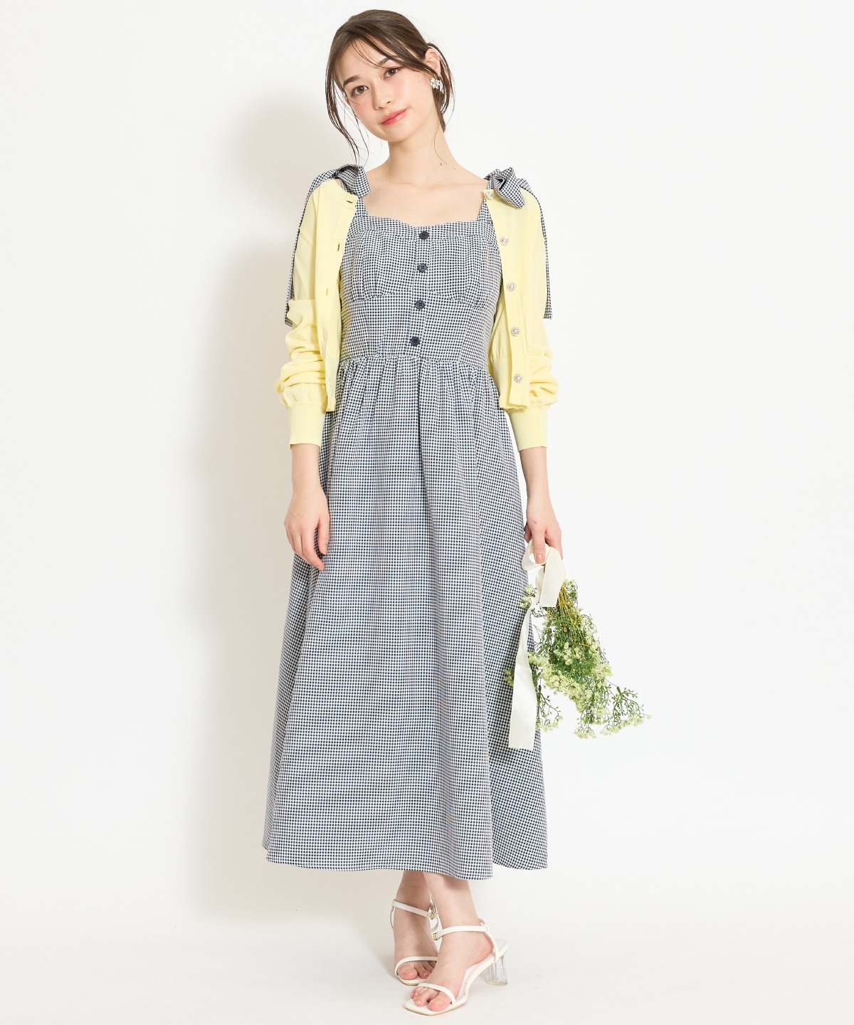 【再入荷予約受付中】フリルヘムUVカットカーディガン