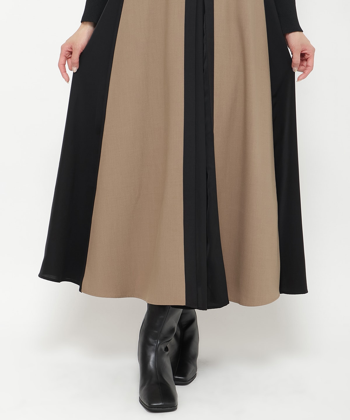 配色ドッキングワンピース