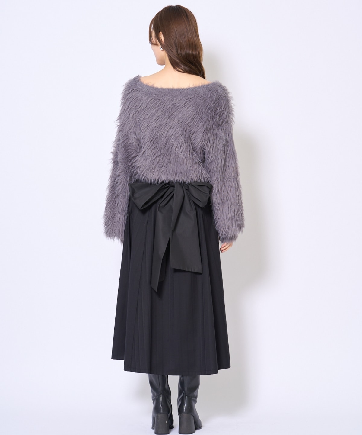 ビッグリボンフレアスカート