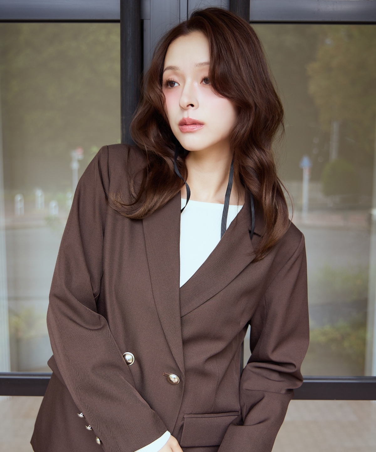 ダブルブレストテーラードジャケット