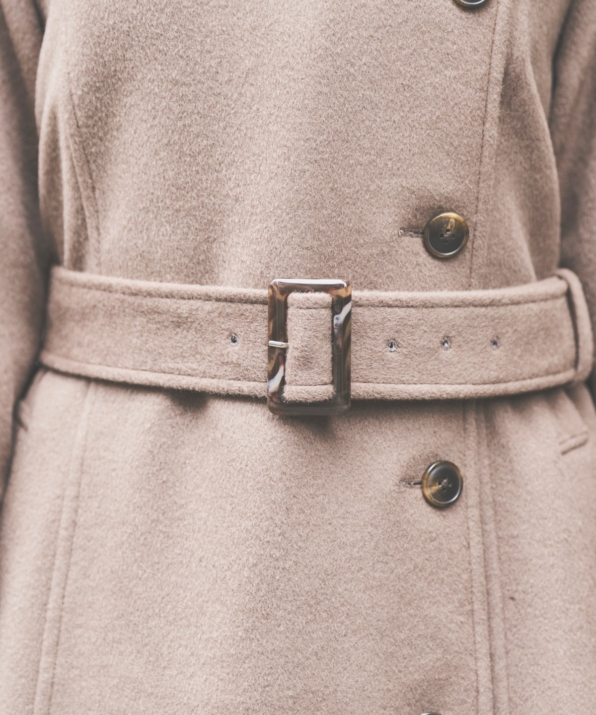 ウールビーバーロングコート