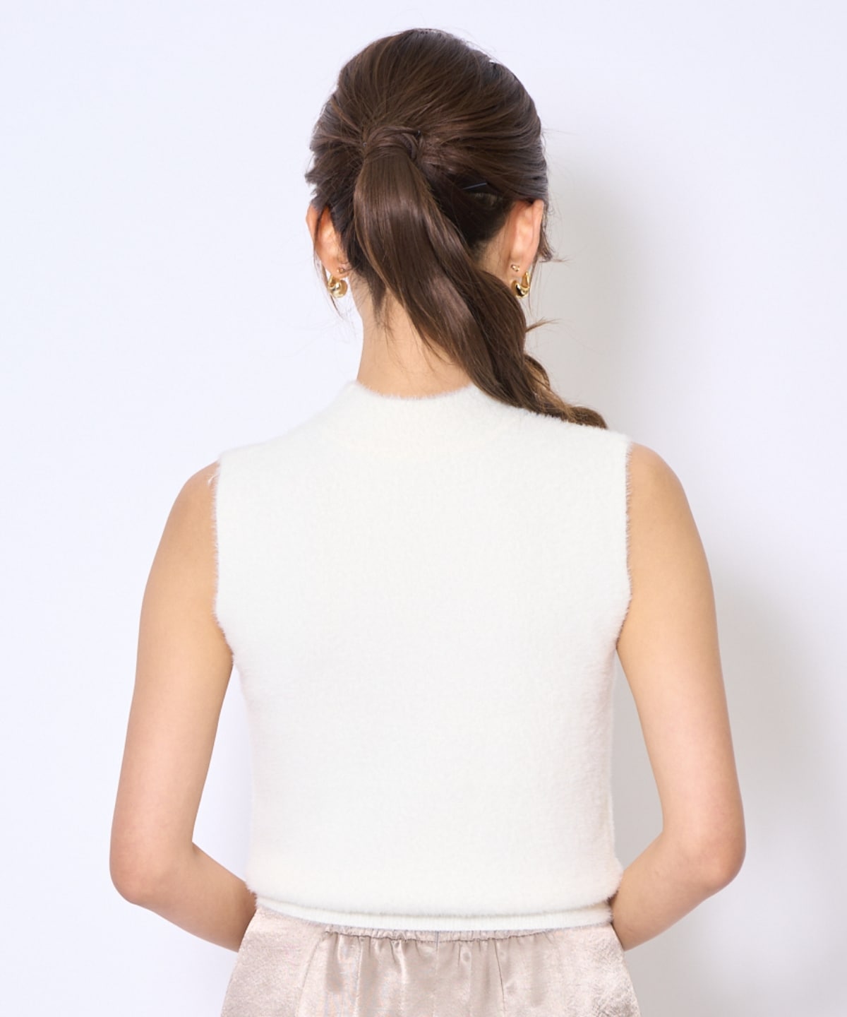 ラメフェザーニットアンサンブル