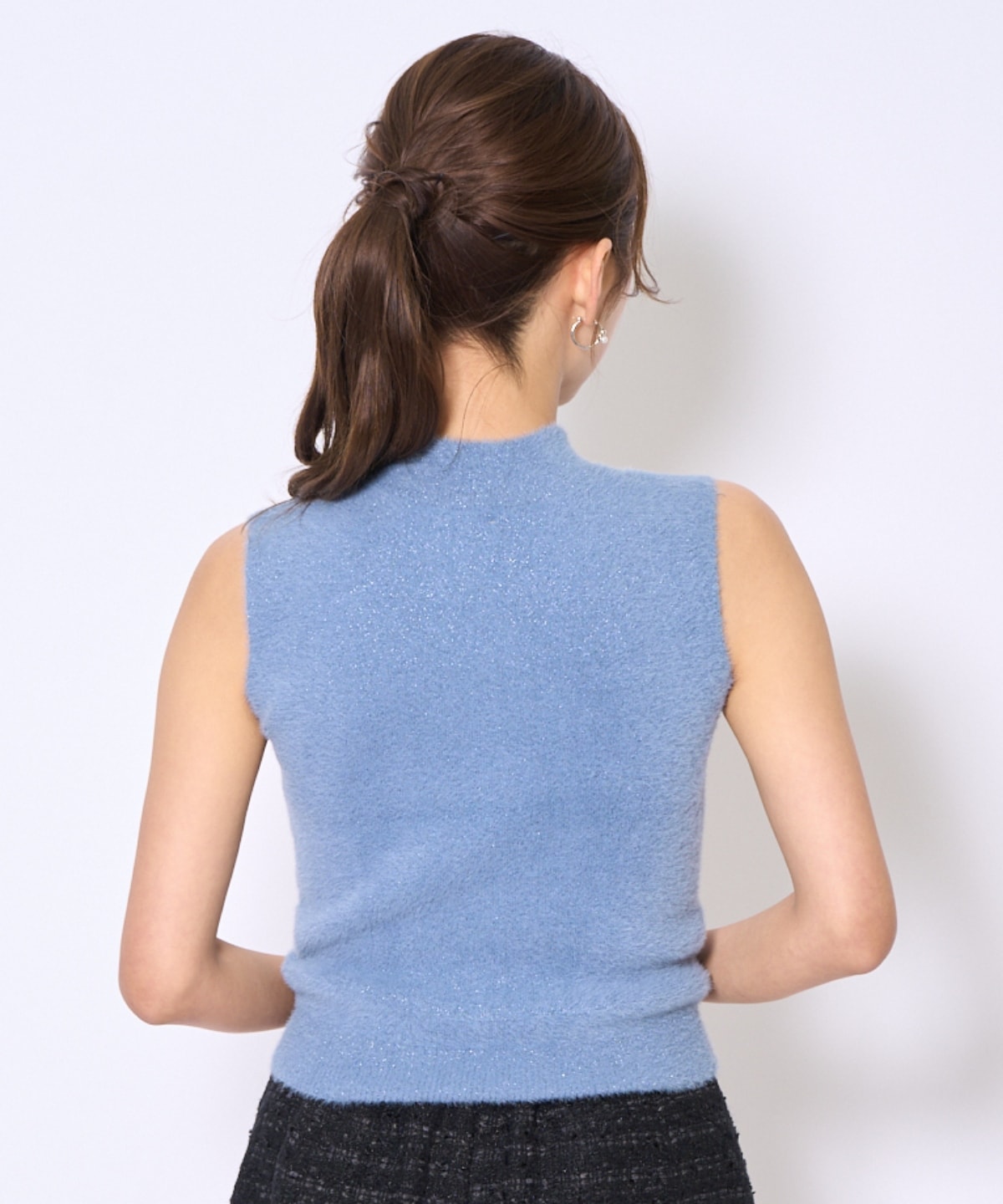 ラメフェザーニットアンサンブル