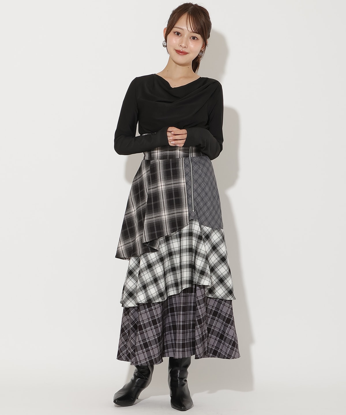 ドレープカットソー