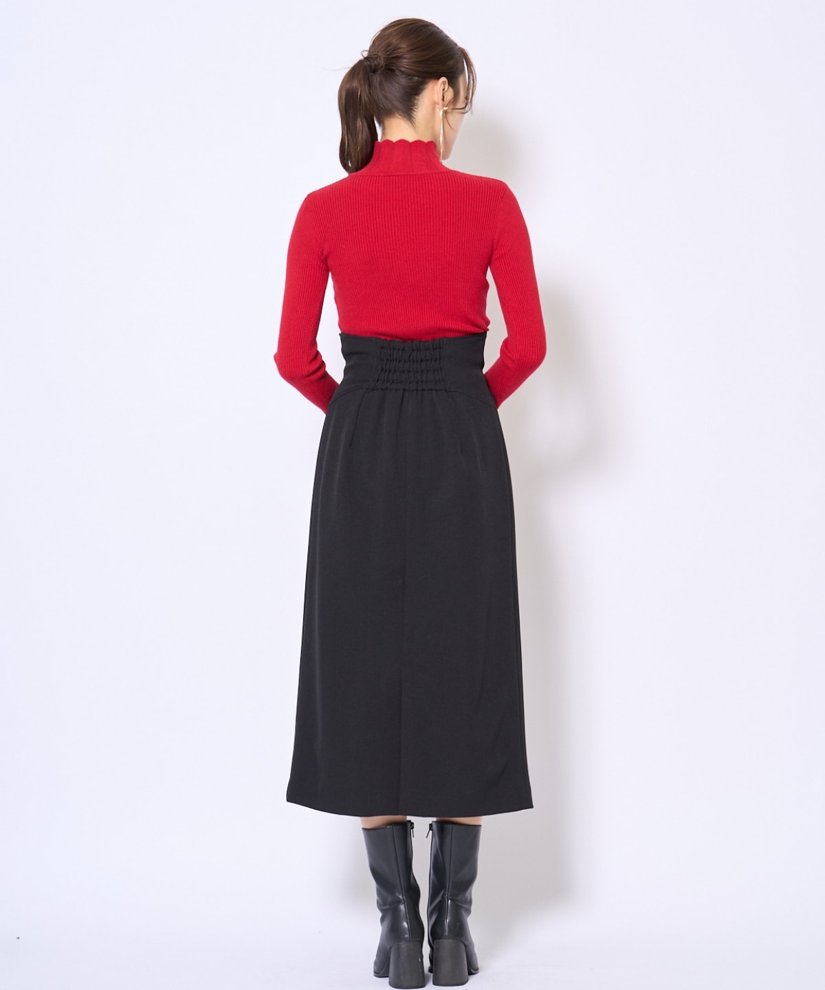 スカラハイネックニットプルオーバー