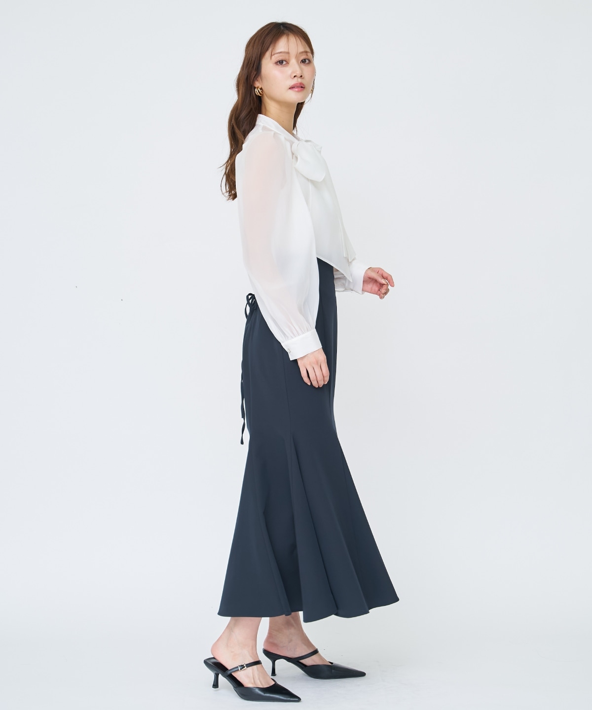 【先行予約受付中】シアーボウタイブラウス