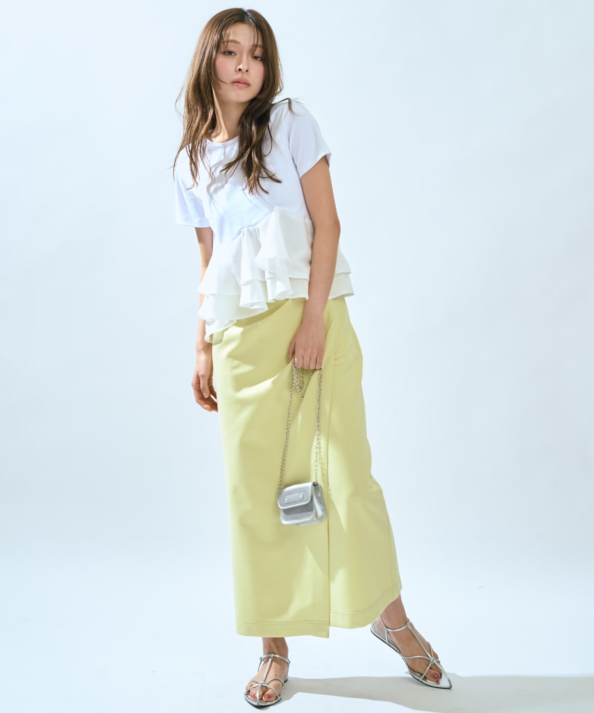 【先行予約受付中】ハイストレッチタックストレートスカート