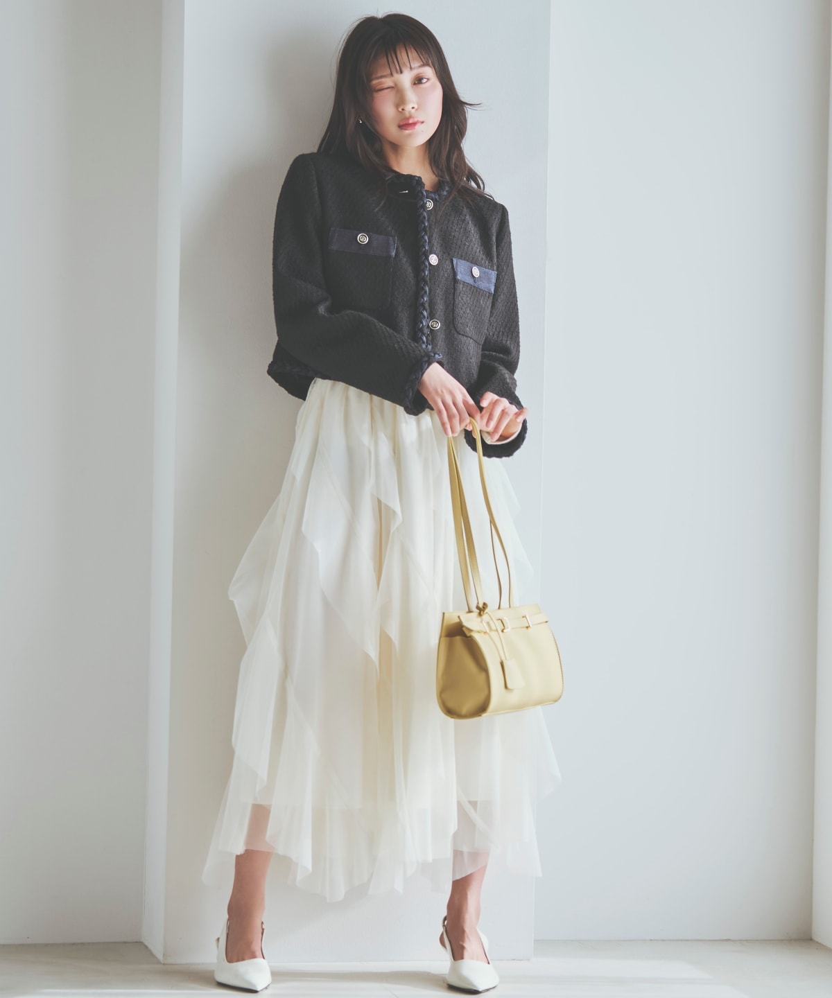 【先行予約受付中】ラッフルフリルチュールスカート