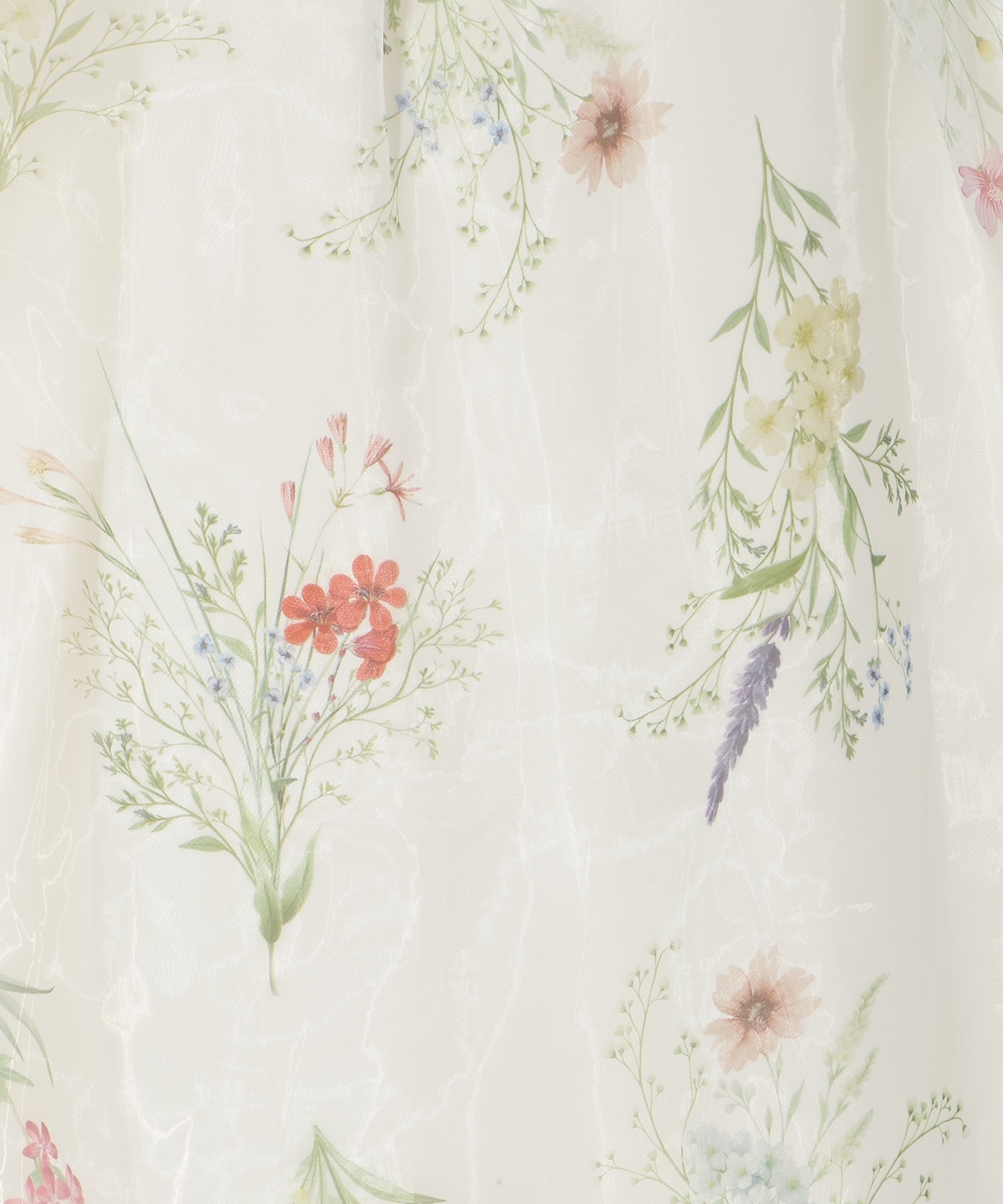 【先行予約受付中】フラワーオーガンジーフレアスカート