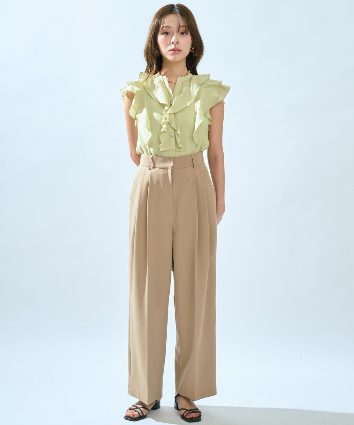 【先行予約受付中】2タックワイドパンツ