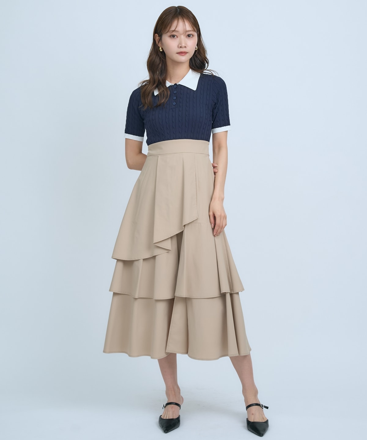 【先行予約受付中】イレギュラーヘムドッキングワンピース