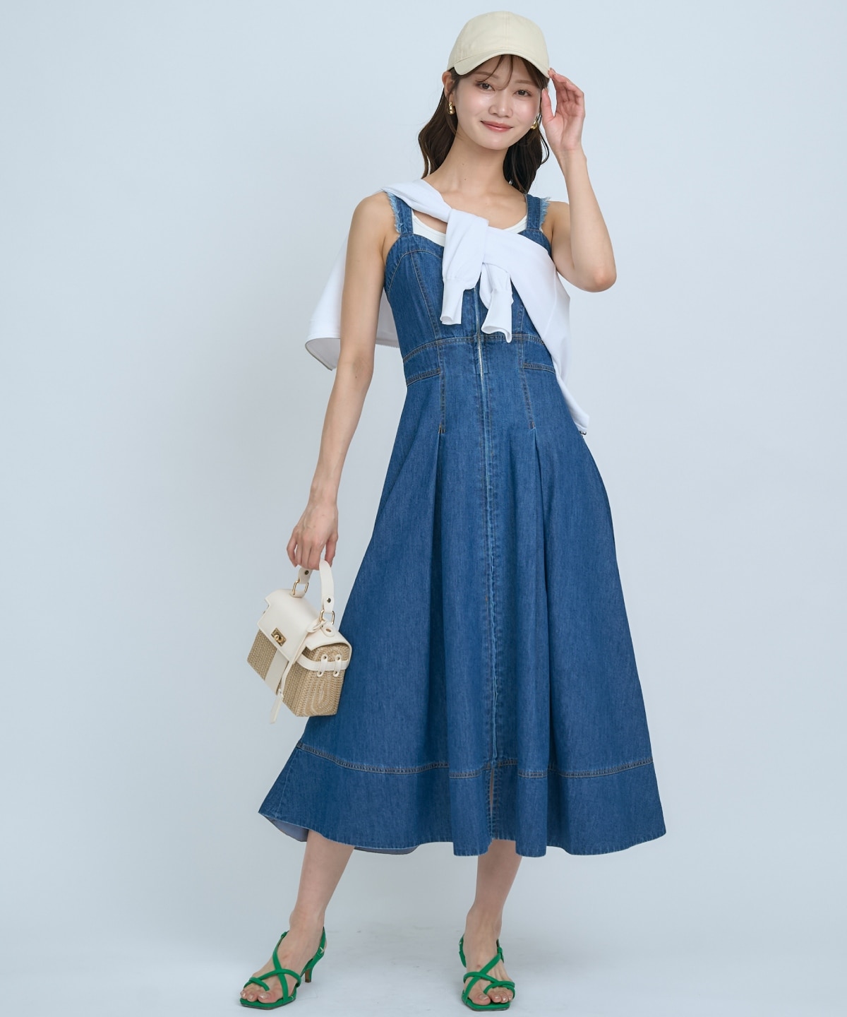 【先行予約受付中】デニムジャンパースカート