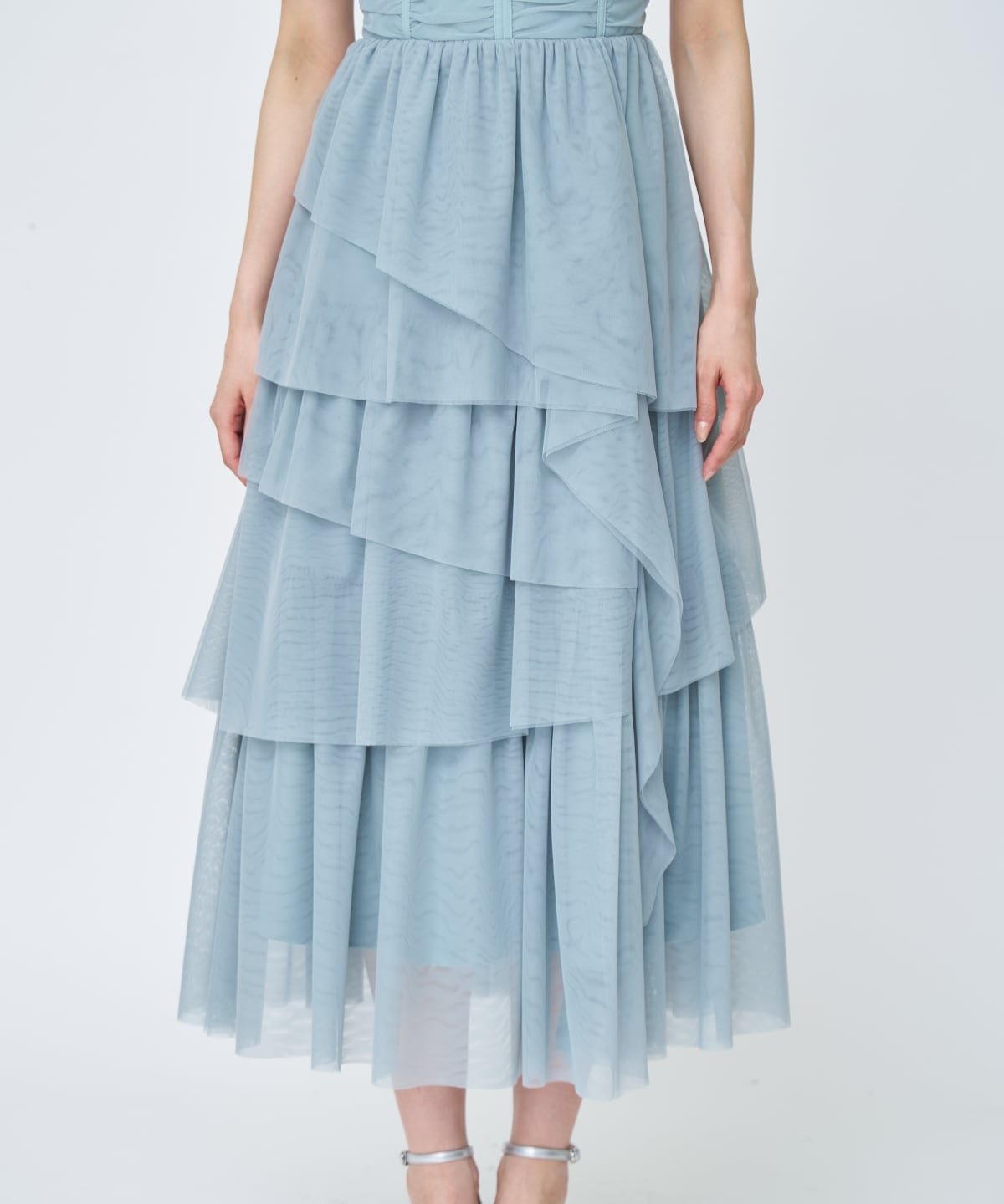 チュールギャザードレス