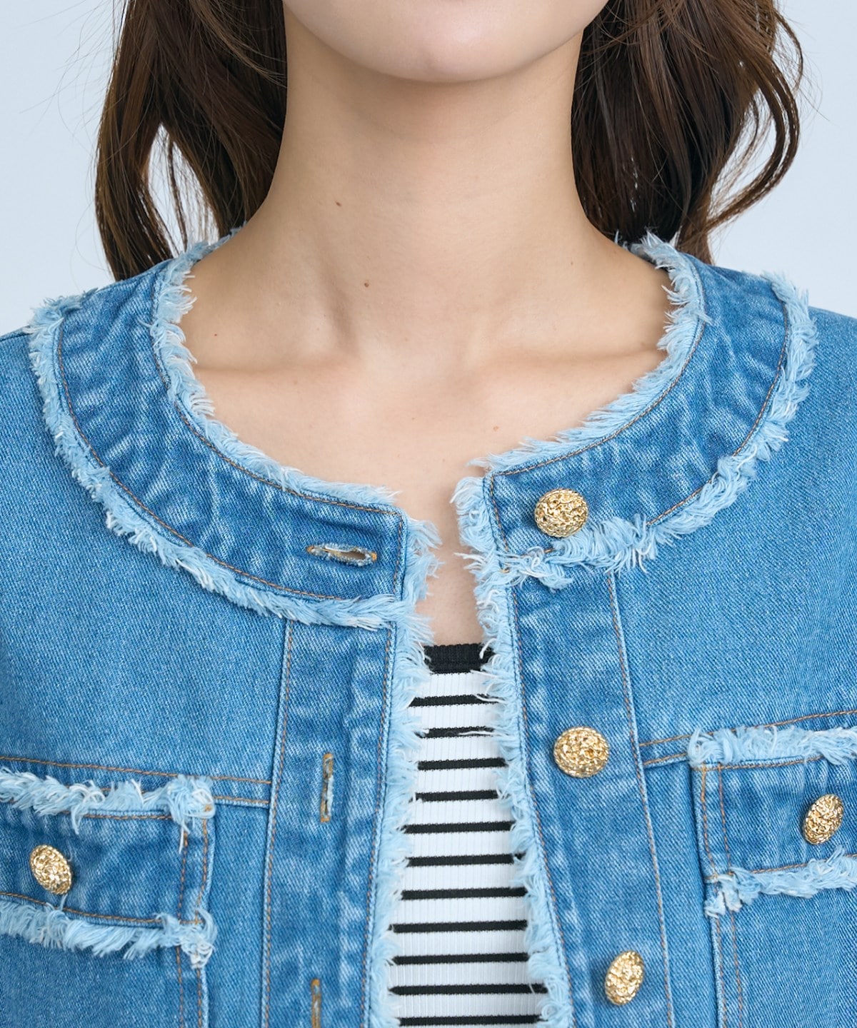【先行予約受付中】フリンジデニムジャケット
