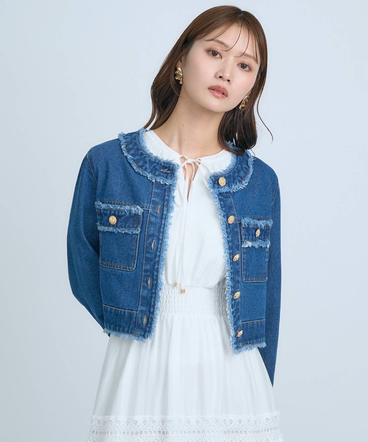 【先行予約受付中】フリンジデニムジャケット