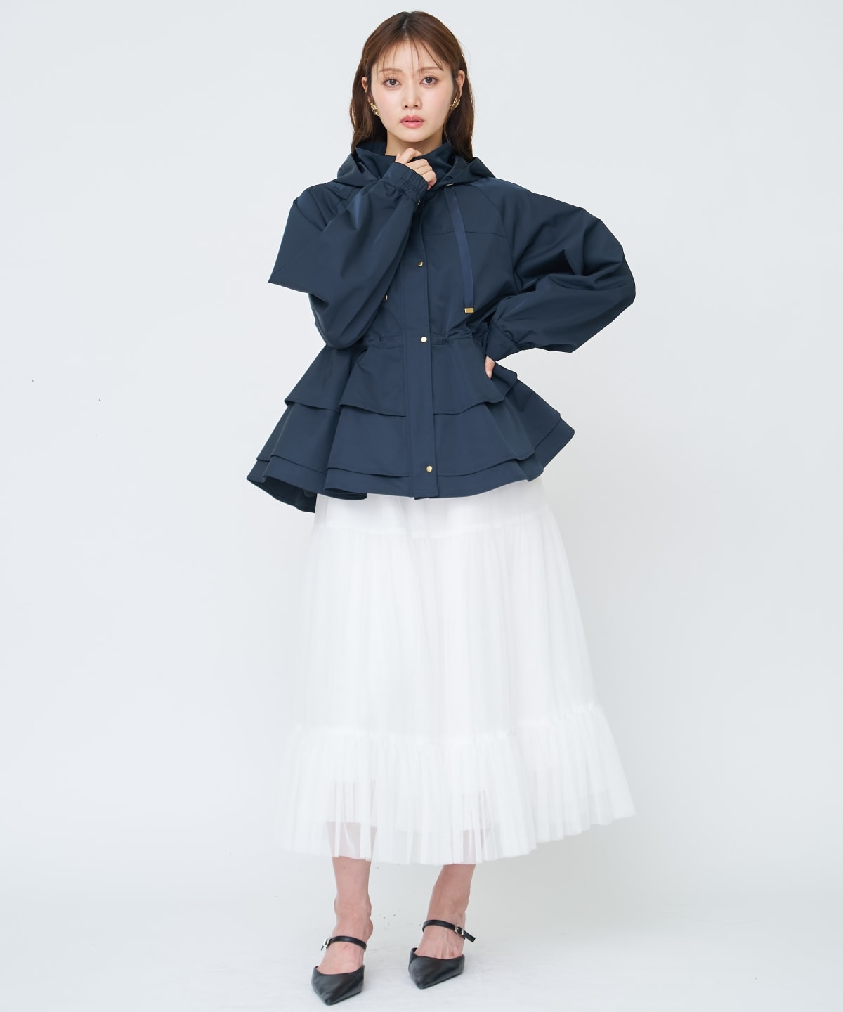 ペプラムマウンテンパーカー