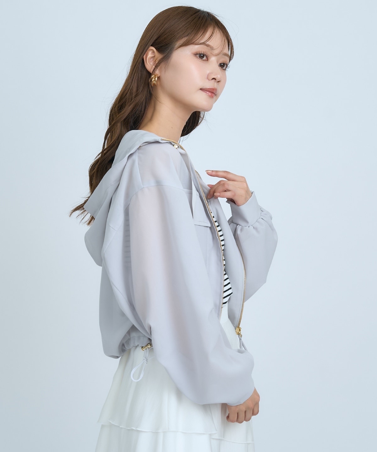 【先行予約受付中】シアーフーディーブルゾン