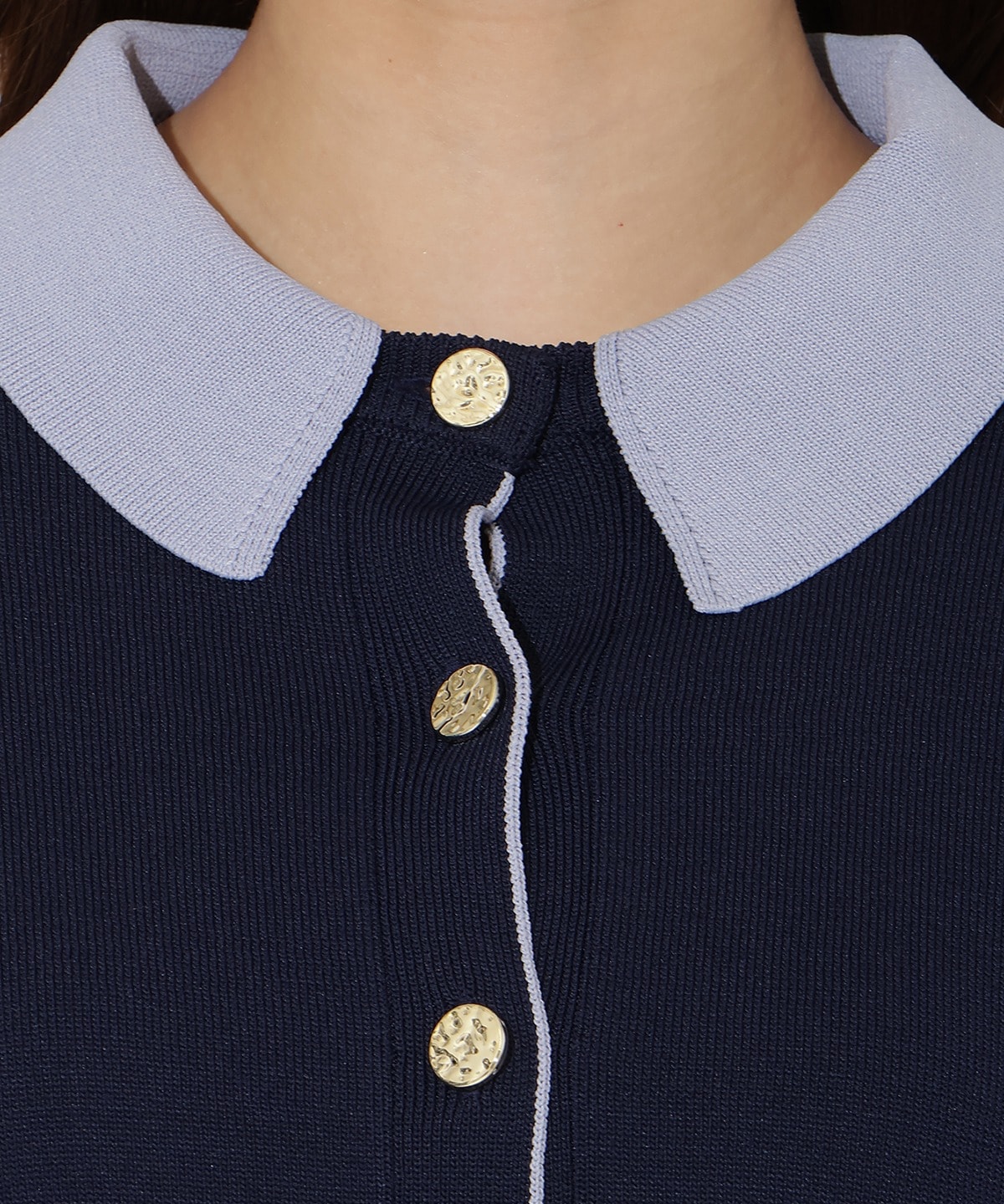 【先行予約受付中】配色レイヤードライクニットカーディガン