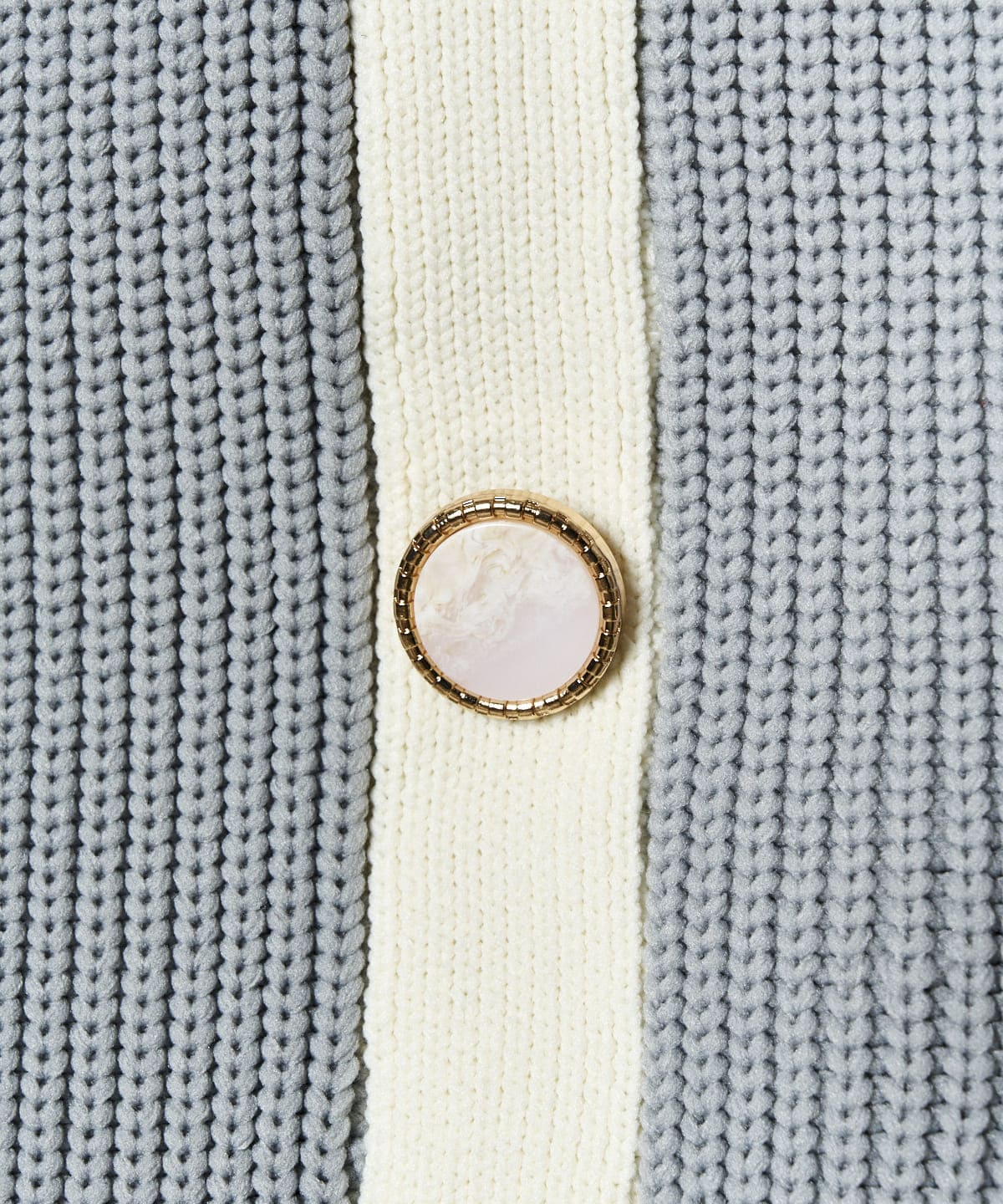 配色ニットミニスカート