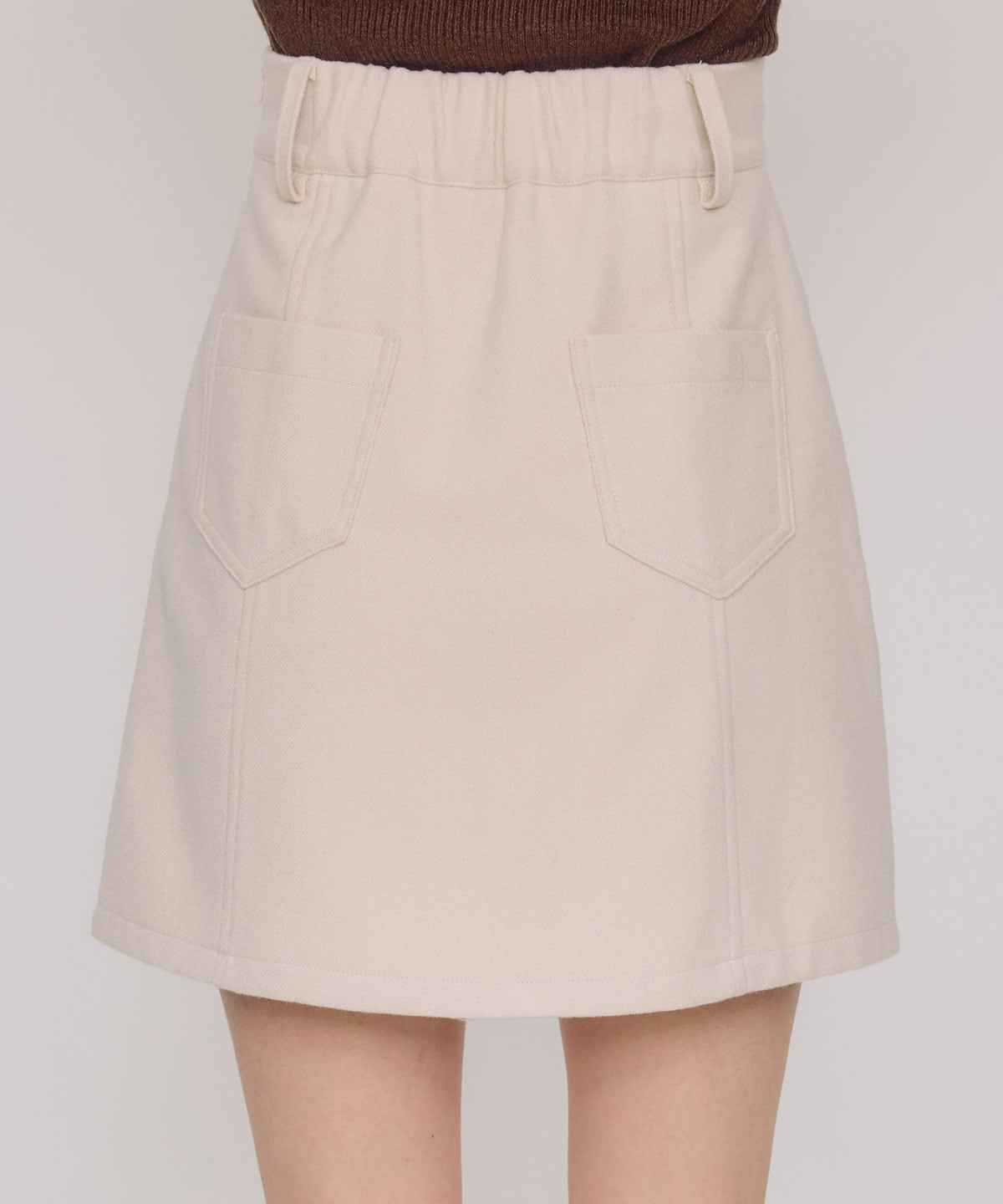 【セットアップ可能】ハイウエストフレアミニスカート