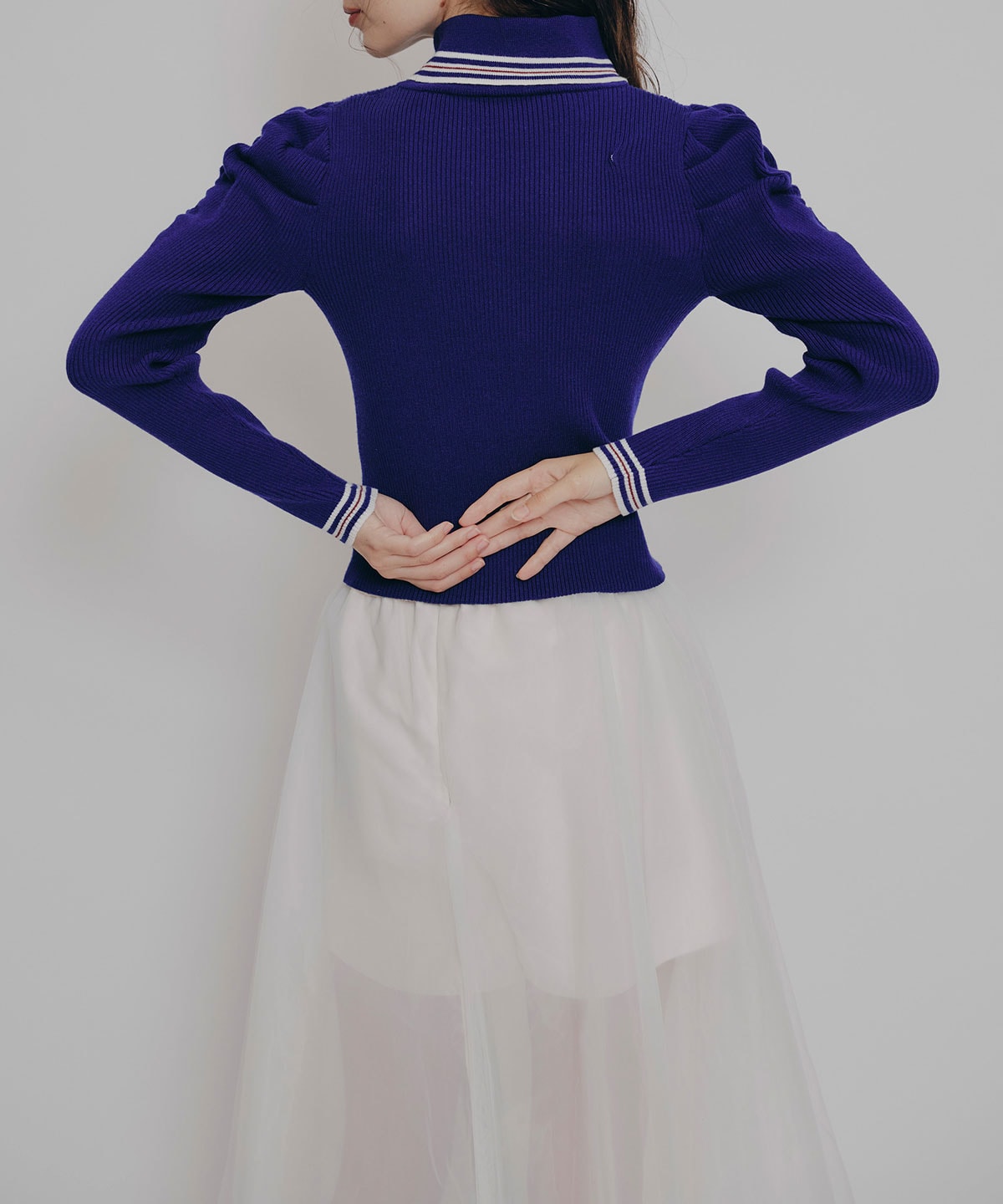 ［FILA×REDYAZEL］チュールレイヤードショートパンツ×トリコロールラインスリットロングスカート