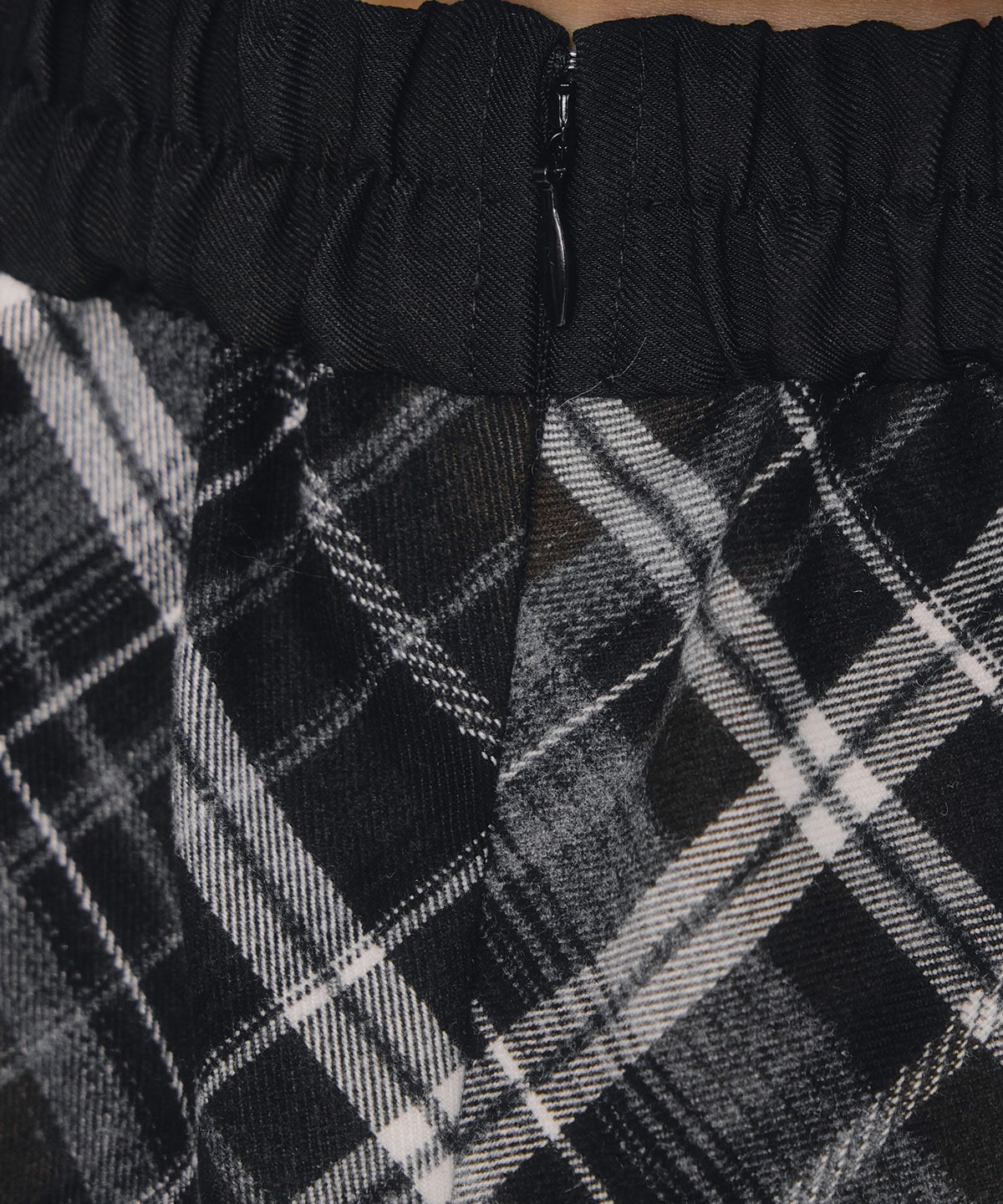 バイアスチェックショートブラウス×プリーツミニスカートセットアップ