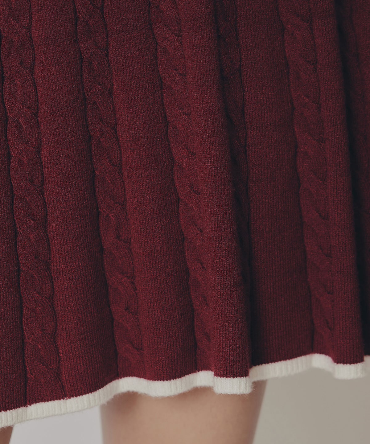 ラインケーブルミニニットワンピース