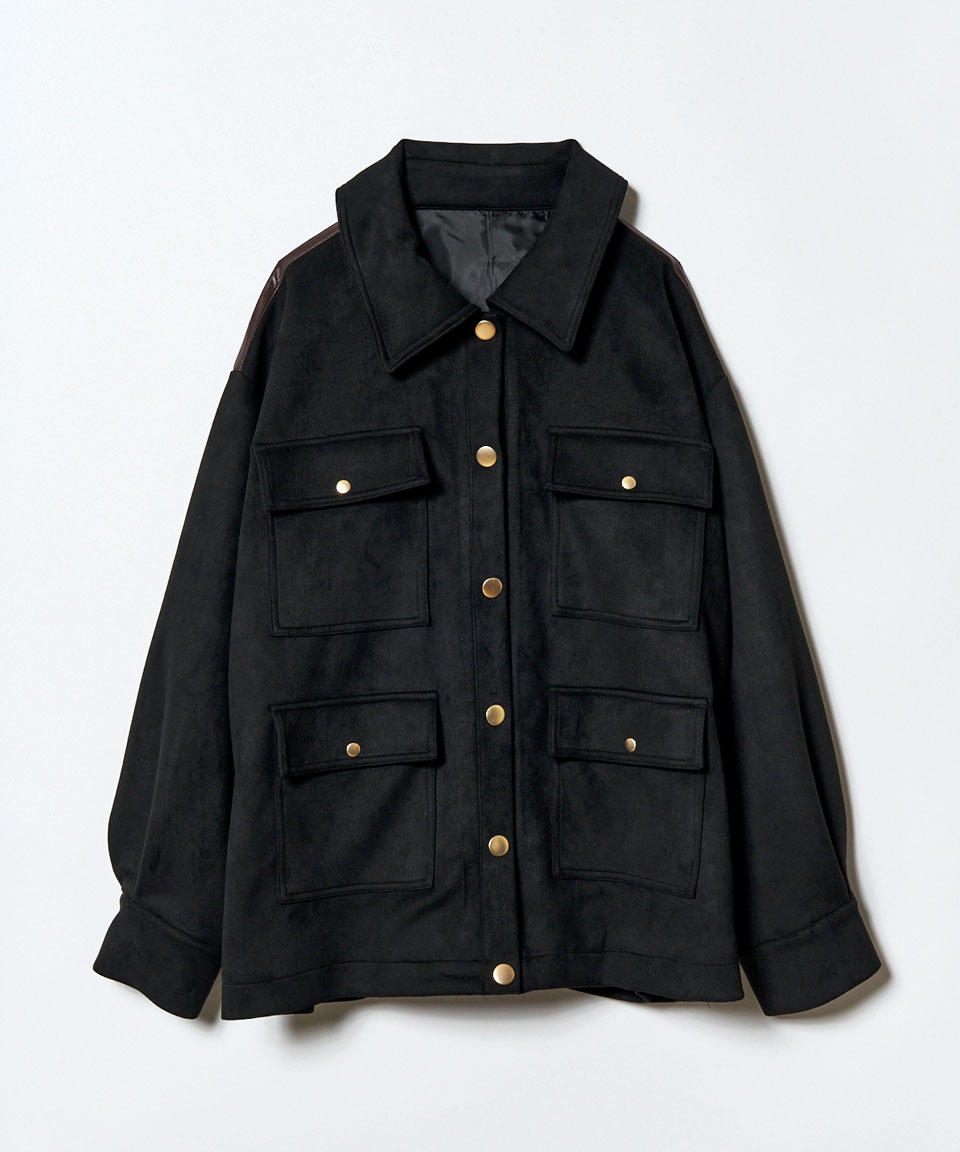 ヴィンテージライクスエードポケットジャケット