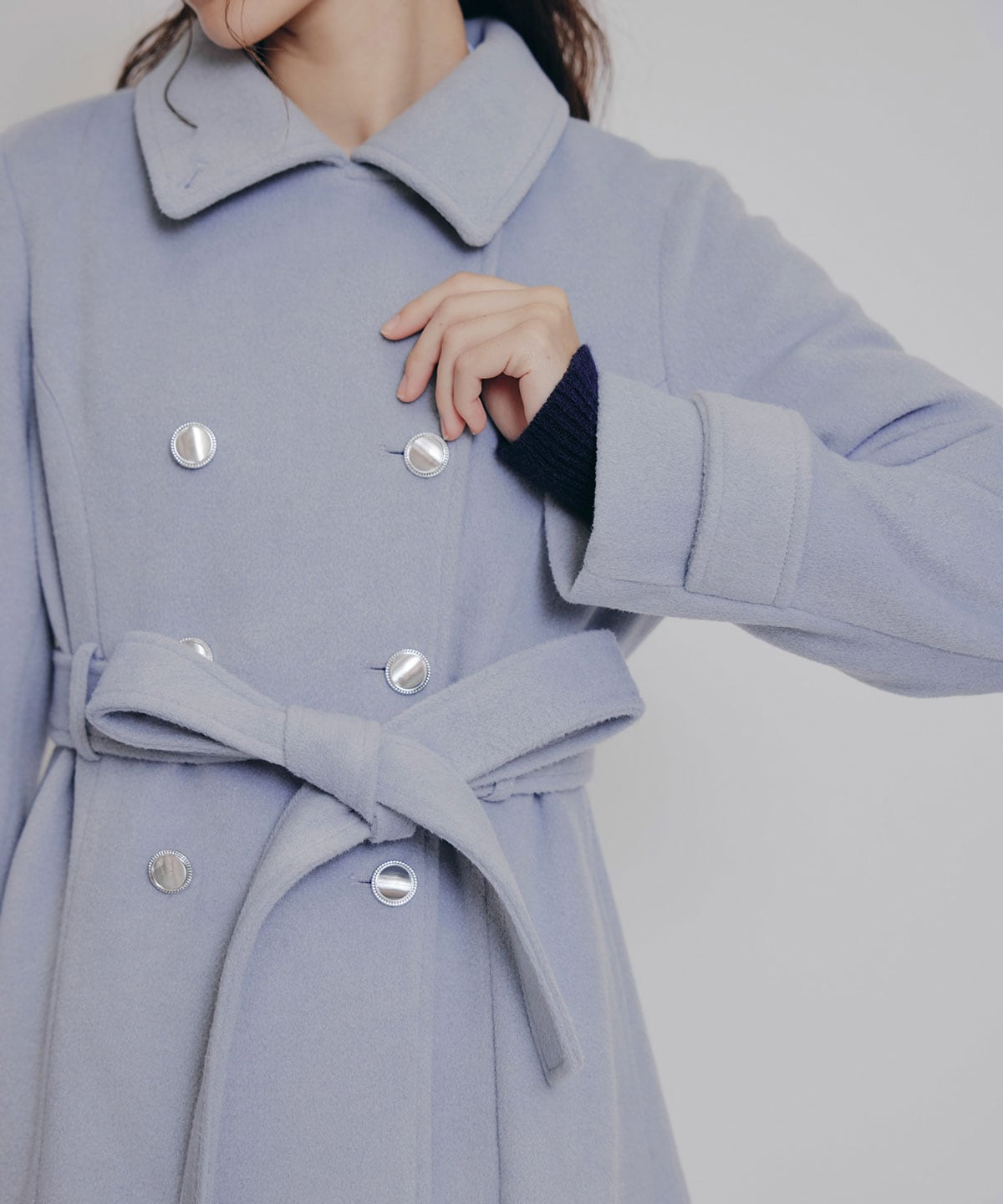 2WAYカラーダブルロングコート