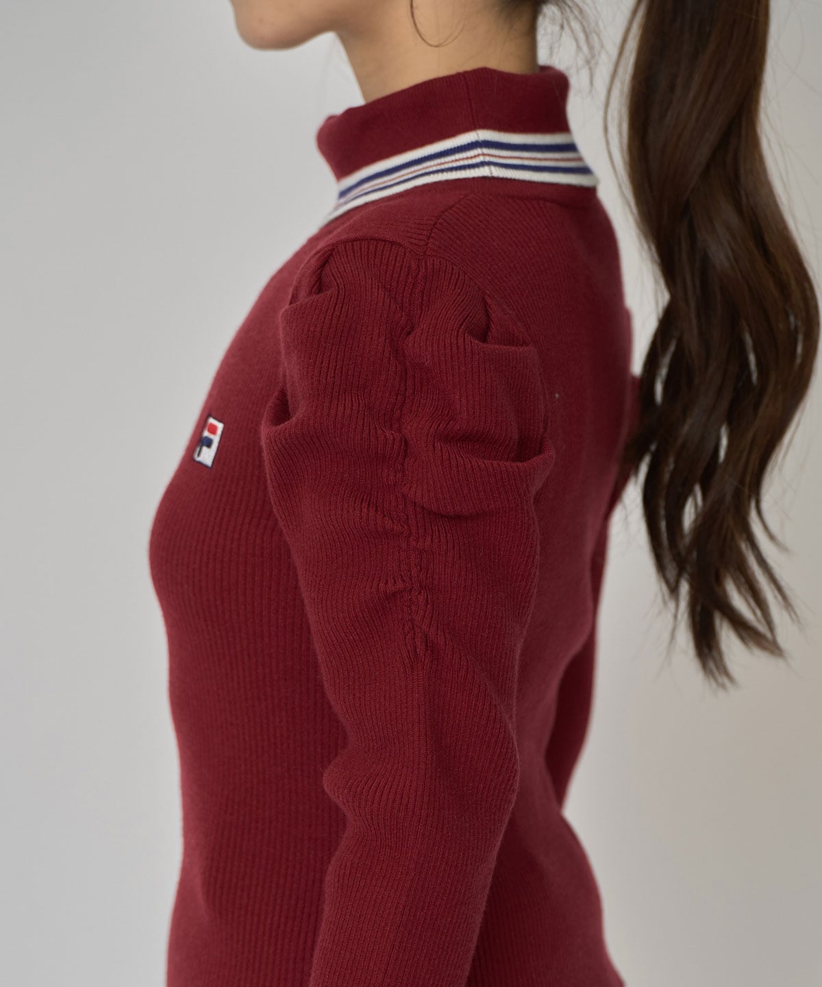 ［FILA×REDYAZEL］ラインタートルニットプルオーバー